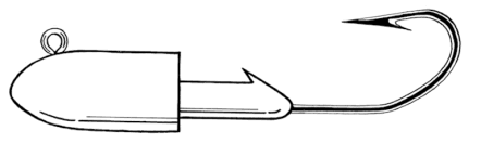 Round Head Jig Mold-plain Collar 40-60-80g Fishing Jig Aluminum